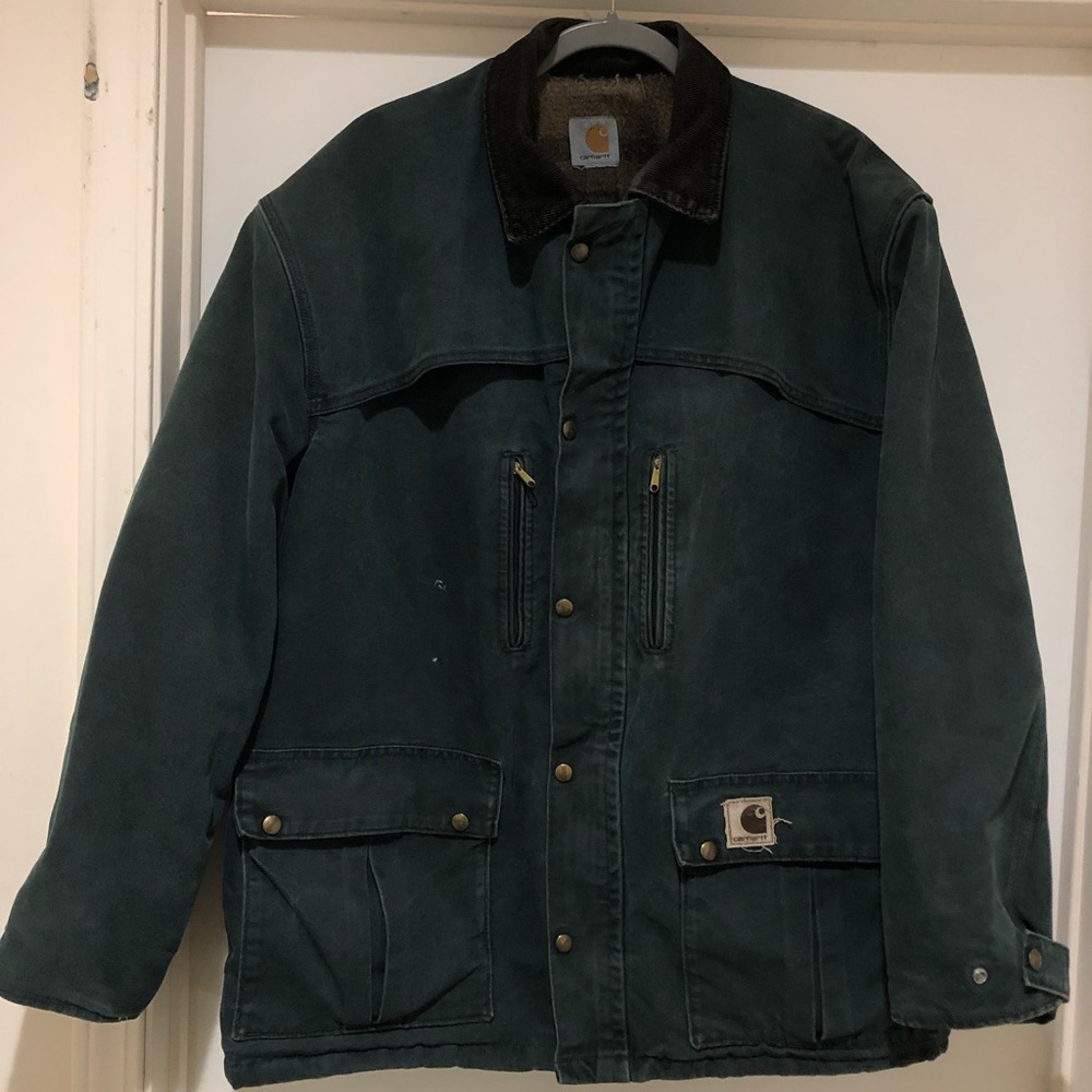 Vintage 90s Carhatt blanket lined chore jacket vtg